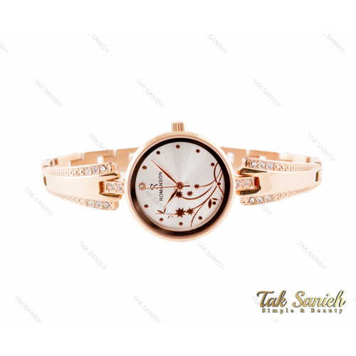 ساعت زنانه رومانسون نگین دار رزگلد Romanson-3356-L ساعت زنانه رومانسون نگین دار رزگلد Romanson-3356-L