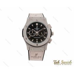 ساعت هابلوت مردانه سه موتوره بند طوسی Hublot-3446-G