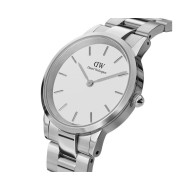ساعت دنیل ولینگتون مردانه نقره ای صفحه سفید Dw-3461-G