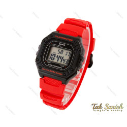 ساعت کاسیو دیجیتالی W-218H-4BV بند قرمز Casio-3491-G ساعت کاسیو دیجیتالی W-218H-4BV بند قرمز Casio-3491-G