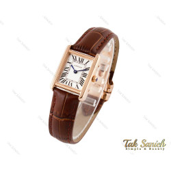 ساعت کارتیه تانک زنانه بند چرم رزگلد Cartier-3522-S-L ساعت کارتیه تانک زنانه بند چرم رزگلد Cartier-3522-S-L