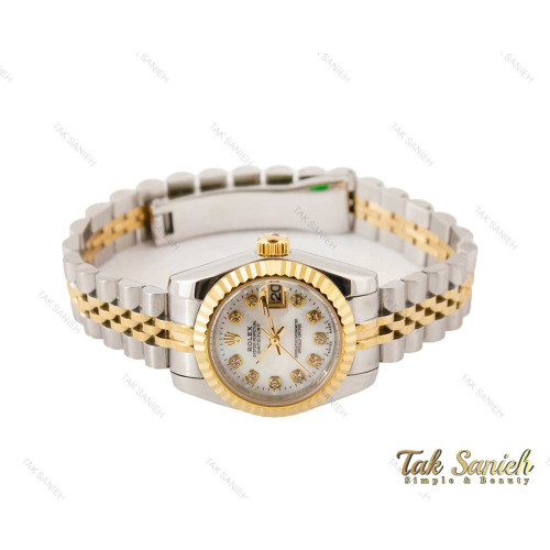 ساعت رولکس دیت جاست زنانه دورنگ طلایی Rolex-3530-S-L ساعت رولکس دیت جاست زنانه دورنگ طلایی Rolex-3530-S-L