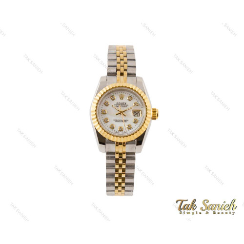 ساعت رولکس دیت جاست زنانه دورنگ طلایی Rolex-3530-S-L ساعت رولکس دیت جاست زنانه دورنگ طلایی Rolex-3530-S-L