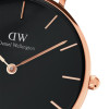 ساعت دنیل ولینگتون زنانه بند برزنت مشکی DW-3544-L