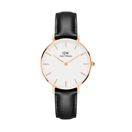 ساعت دنیل ولینگتون زنانه بند چرم مشکی صفحه سفید DW-3546-L ساعت دنیل ولینگتون زنانه بند چرم مشکی صفحه سفید DW-3546-L