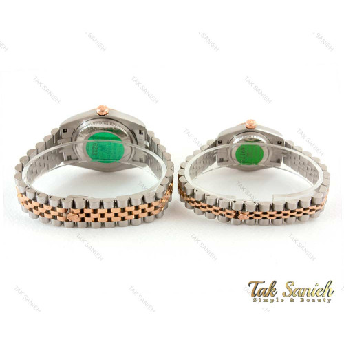 ساعت رولکس ست رزگلد نقره ای صفحه سیلور Rolex-3633-S