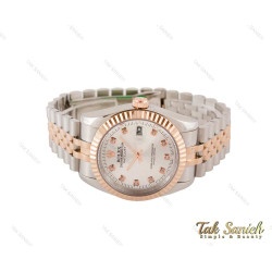 ساعت مردانه رولکس دیت جاست رزگلد سیلور Rolex-3635-G ساعت مردانه رولکس دیت جاست رزگلد سیلور Rolex-3635-G