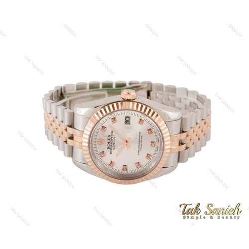 ساعت مردانه رولکس دیت جاست رزگلد سیلور Rolex-3635-G ساعت مردانه رولکس دیت جاست رزگلد سیلور Rolex-3635-G