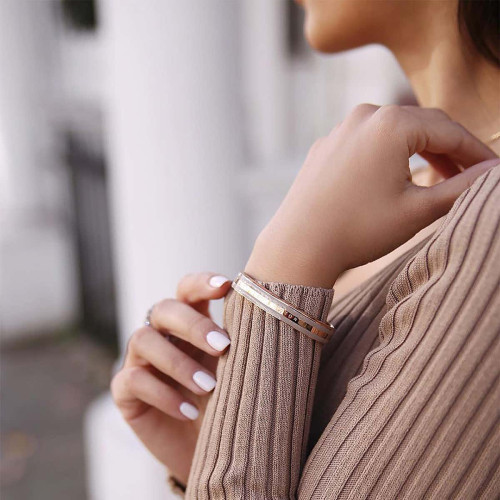 دستبند دنیل زنانه رزگلد صورتی DW-Bracelet-3655-L