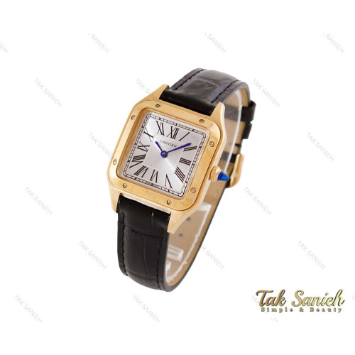 ساعت کارتیر سانتوس دومونت زنانه طلایی Cartier-3662-L ساعت کارتیر سانتوس دومونت زنانه طلایی Cartier-3662-L