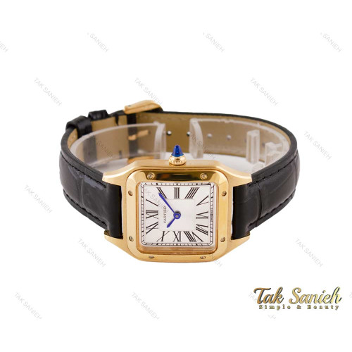 ساعت کارتیر سانتوس دومونت زنانه طلایی Cartier-3662-L ساعت کارتیر سانتوس دومونت زنانه طلایی Cartier-3662-L