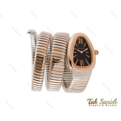 ساعت بولگاری ماری زنانه رزگلد نقره ای مشکی Bvlgari-3691-L