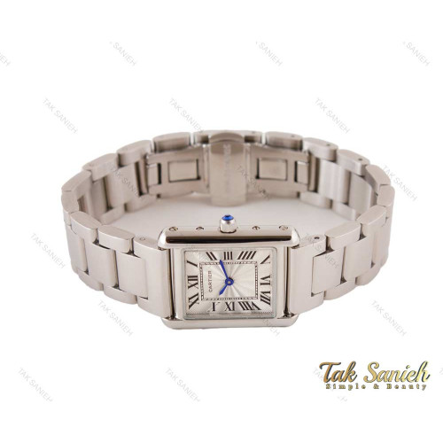 ساعت کارتیه تانک نقره ای زنانه Cartier-3694-L ساعت کارتیه تانک نقره ای زنانه Cartier-3694-L