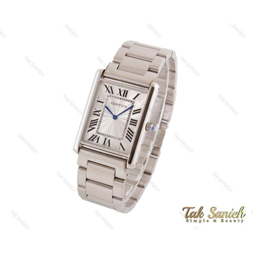 ساعت کارتیر تانک مردانه سیلور Cartier-3696-G