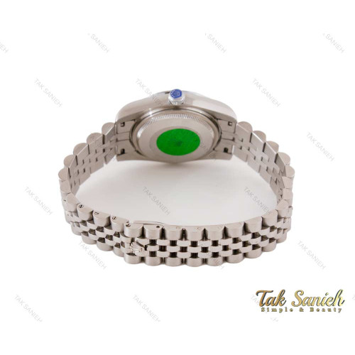 ساعت رولکس دیت جاست زنانه نقره ای نگین دار Rolex-3722-L