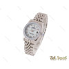 ساعت رولکس دیت جاست زنانه نقره ای نگین دار Rolex-3722-L