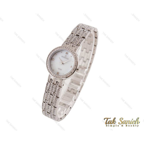 ساعت رومانسون زنانه نگین دار سیلور Romanson-3730-L ساعت رومانسون زنانه نگین دار سیلور Romanson-3730-L