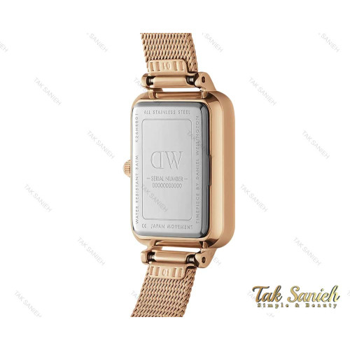 ساعت دنیل ولینگتون زنانه مستطیلی رزگلد سفید DW-3869-L ساعت دنیل ولینگتون زنانه مستطیلی رزگلد سفید DW-3869-L