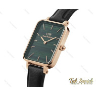 ساعت دنیل ولینگتون مستطیلی زنانه صفحه سبز بند چرم DW-3871-L ساعت دنیل ولینگتون مستطیلی زنانه صفحه سبز بند چرم DW-3871-L