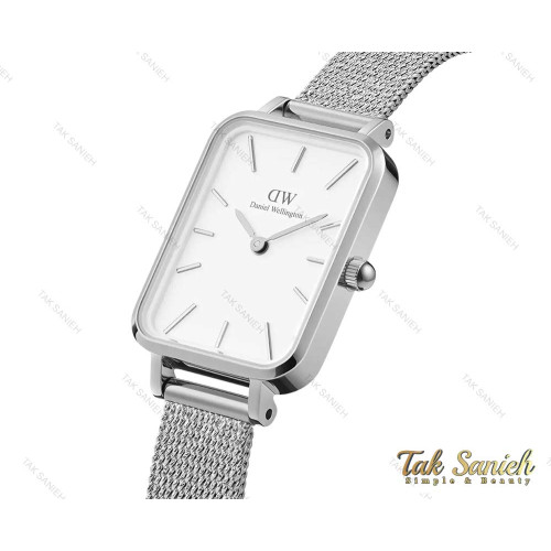 ساعت دنیل ولینگتون مستطیلی زنانه نقره ای سفید DW-3873-L ساعت دنیل ولینگتون مستطیلی زنانه نقره ای سفید DW-3873-L