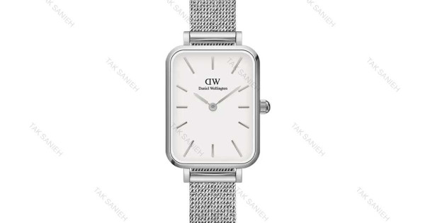 ساعت دنیل ولینگتون مستطیلی زنانه نقره ای سفید DW-3873-L