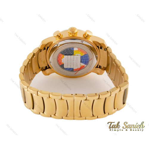 ساعت بولگاری مردانه سه موتوره طلایی Bvlgari-3886-G