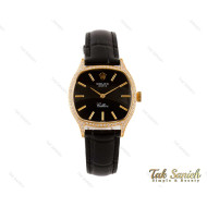 ساعت رولکس زنانه طلایی بند چرم نگین دار Rolex-3940-L ساعت رولکس زنانه طلایی بند چرم نگین دار Rolex-3940-L
