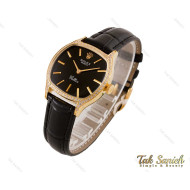 ساعت رولکس زنانه طلایی بند چرم نگین دار Rolex-3940-L