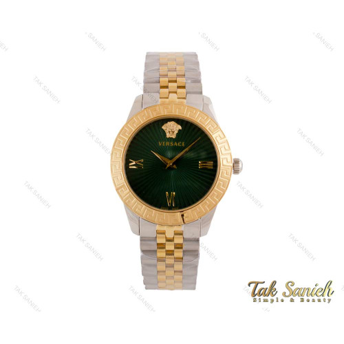 ساعت مچی ورساچه زنانه طلایی نقره ای صفحه سبز Versace-3945-L