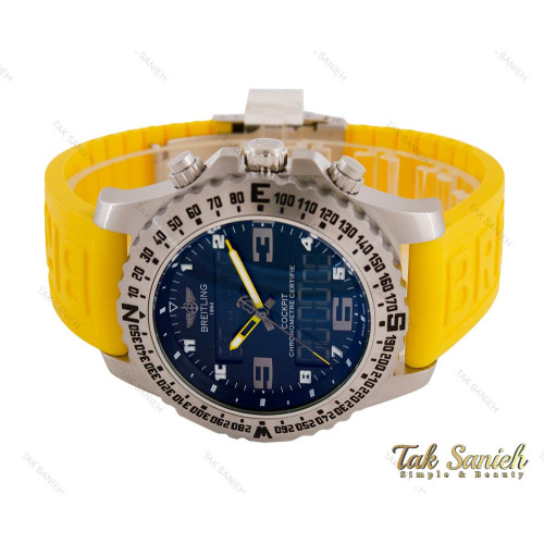 ساعت مچی برایتلینگ مردانه دوزمانه زرد Breitling-3950-G ساعت مچی برایتلینگ مردانه دوزمانه زرد Breitling-3950-G