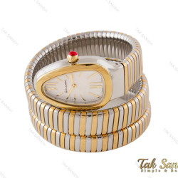 ساعت بولگاری ماری زنانه دورنگ طلایی نقره ای Bvlgari-3977-L