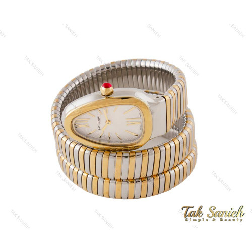 ساعت بولگاری ماری زنانه دورنگ طلایی نقره ای Bvlgari-3977-L ساعت بولگاری ماری زنانه دورنگ طلایی نقره ای Bvlgari-3977-L