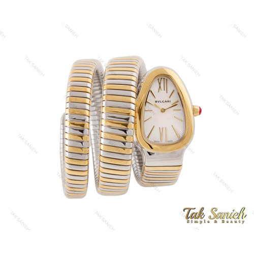 ساعت بولگاری ماری زنانه دورنگ طلایی نقره ای Bvlgari-3977-L ساعت بولگاری ماری زنانه دورنگ طلایی نقره ای Bvlgari-3977-L