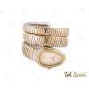ساعت ماری بولگاری زنانه طلایی نقره ای نگین دار Bvlgari-3978-L