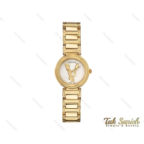 ساعت ورساچه Virtus Mini زنانه طلایی Versace-3983-L ساعت ورساچه Virtus Mini زنانه طلایی Versace-3983-L