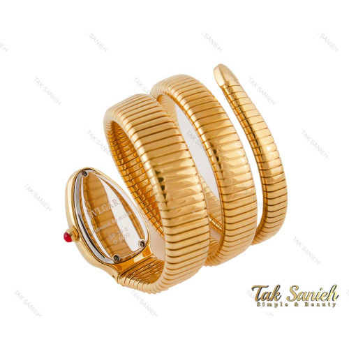 ساعت بولگاری زنانه ماری طلایی سفید نگین دار Bvlgari-3990-L ساعت بولگاری زنانه ماری طلایی سفید نگین دار Bvlgari-3990-L