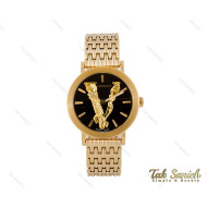 ساعت مچی ورساچه Virtus زنانه طلایی صفحه مشکی Versace-3994-L ساعت مچی ورساچه Virtus زنانه طلایی صفحه مشکی Versace-3994-L