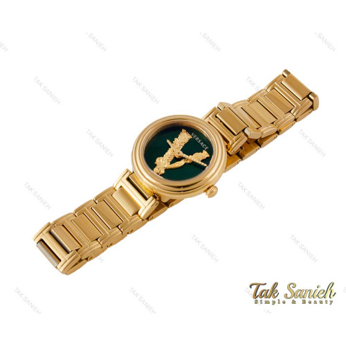 ساعت ورساچه Virtus زنانه طلایی صفحه سبز Versace-3995-L ساعت ورساچه Virtus زنانه طلایی صفحه سبز Versace-3995-L