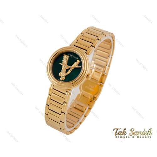 ساعت ورساچه Virtus زنانه طلایی صفحه سبز Versace-3995-L ساعت ورساچه Virtus زنانه طلایی صفحه سبز Versace-3995-L