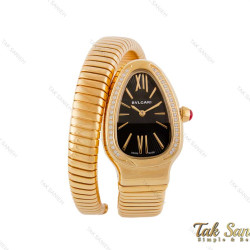 ساعت بولگاری ماری سرپنتی زنانه طلایی نگین دار  Bvlgari-4016-L