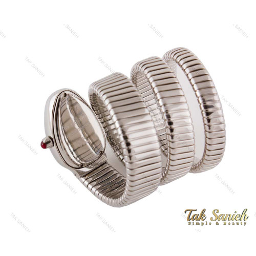 ساعت بولگاری زنانه مار نقره ای مشکی Bvlgari-4021-L ساعت بولگاری زنانه مار نقره ای مشکی Bvlgari-4021-L