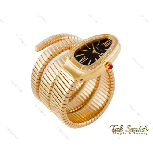ساعت بولگاری ماری زنانه طلایی مشکی نگین دار Bvlgari-4022-L ساعت بولگاری ماری زنانه طلایی مشکی نگین دار Bvlgari-4022-L