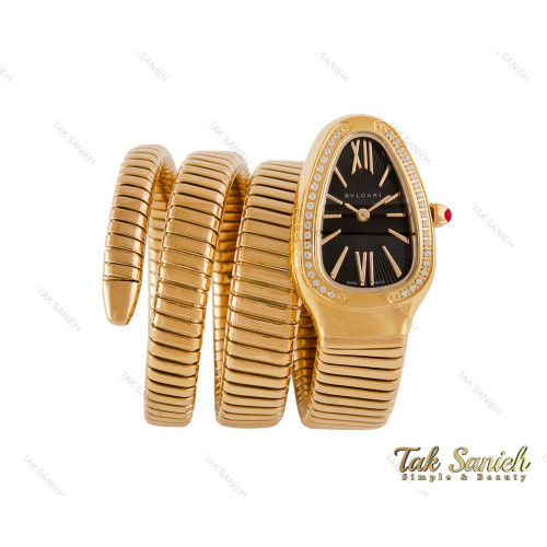 ساعت بولگاری ماری زنانه طلایی مشکی نگین دار Bvlgari-4022-L ساعت بولگاری ماری زنانه طلایی مشکی نگین دار Bvlgari-4022-L