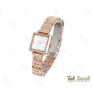 ساعت داتیس زنانه مربعی رزگلد Datis-3745-L