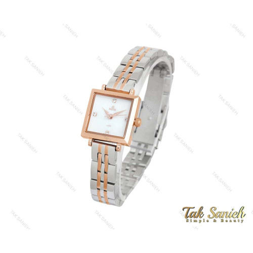 ساعت داتیس رزگلد سیلور مربعی Datis-3749-L