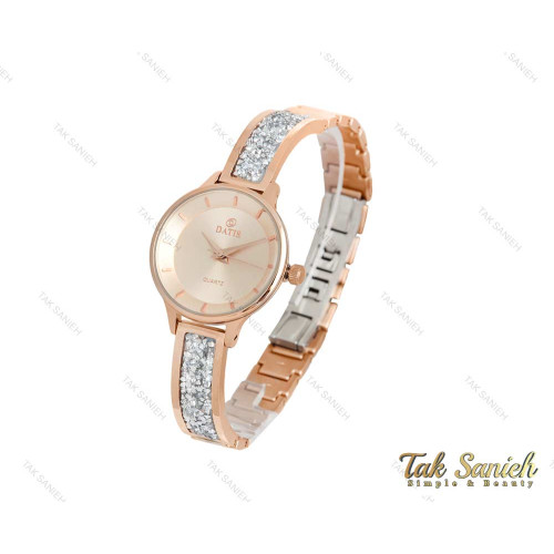 ساعت داتیس رزگلد بند نگین سواروسکی زنانه Datis-3751-L ساعت داتیس رزگلد بند نگین سواروسکی زنانه Datis-3751-L
