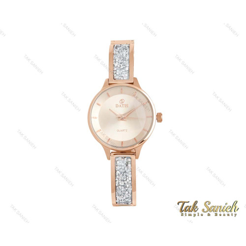 ساعت داتیس رزگلد بند نگین سواروسکی زنانه Datis-3751-L ساعت داتیس رزگلد بند نگین سواروسکی زنانه Datis-3751-L