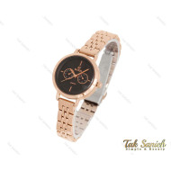 ساعت داتیس طرح سه موتوره رزگلد زنانه Datis-3754-L ساعت داتیس طرح سه موتوره رزگلد زنانه Datis-3754-L