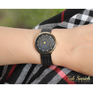 ساعت مچی داتیس زنانه حصیری مشکی Datis-3755-L