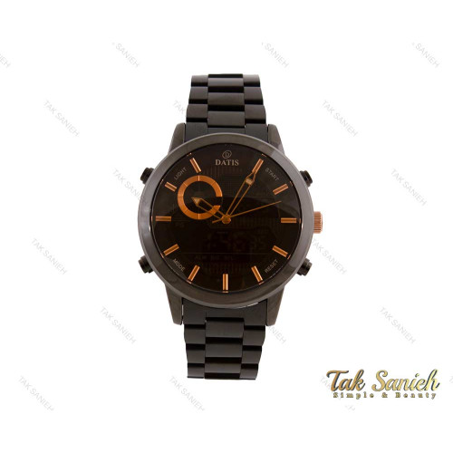 ساعت مچی مردانه داتیس دوزمانه مشکی Datis-3769-G ساعت مچی مردانه داتیس دوزمانه مشکی Datis-3769-G
